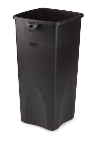 UNIVERSAL SQUARE WASTE CONTAINER BK 23GL 3/CS